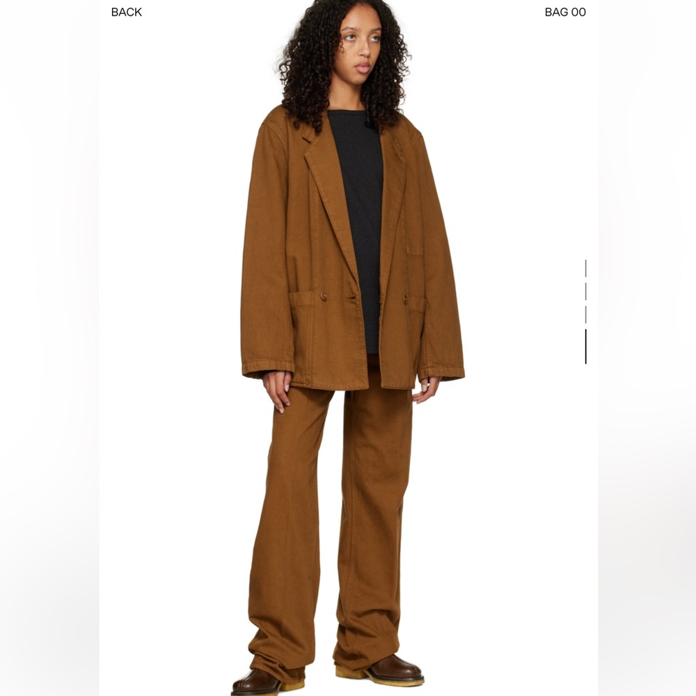Lemaire Brown High Waisted Jeans